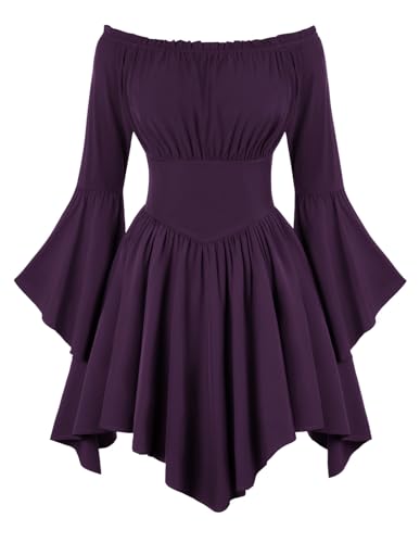 むらさき⭐︎kastane velour bell sleeve dress むらさき⭐︎kastane velour bell sleeve dress Kastane velour